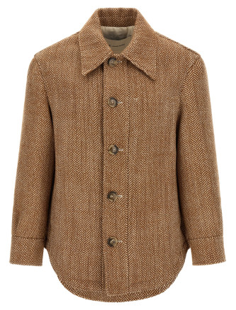 Куртка AMI PARIS Chevron wool overshirt