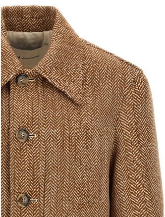 Куртка AMI PARIS Chevron wool overshirt (UJK936WV0214A255) #