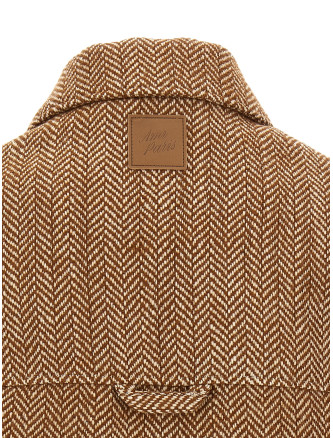 Куртка AMI PARIS Chevron wool overshirt (UJK936WV0214A255) #