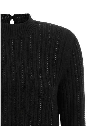 Мини-платье TWIN SET Ribbed dress with rhinestones (262TT315200006) #