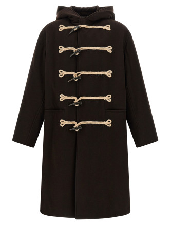 'Flannel Toggle Duffle' coat