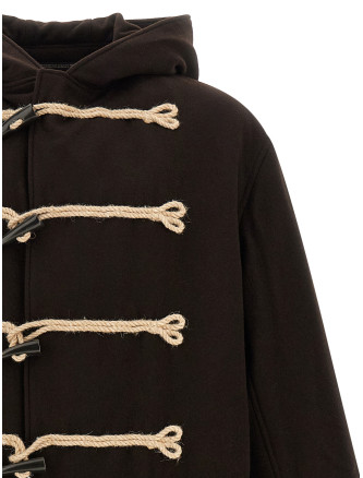 Пальто YOHJI YAMAMOTO 'Flannel Toggle Duffle' (HWC101391) #