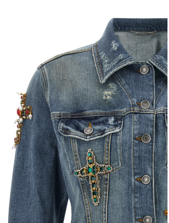 Куртка DOLCE & GABBANA Cross denim jacket (F9U67ZG8PG6S9001) #