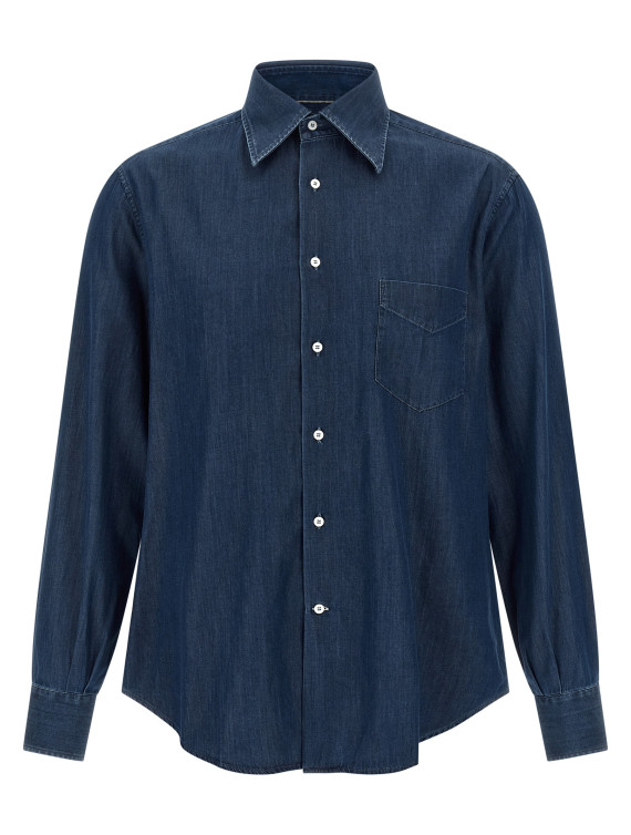 Рубашка BRUNELLO CUCINELLI Lightweight denim shirt (MR6830621C003) #1
