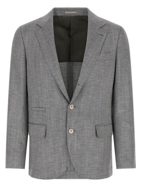 Пиджак BRUNELLO CUCINELLI Deconstructed single-breasted blazer (MV4547BTDC004) #1