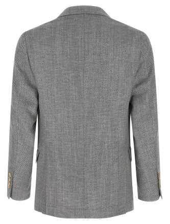 Пиджак BRUNELLO CUCINELLI Deconstructed single-breasted blazer (MV4547BTDC004) #