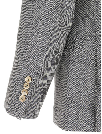Пиджак BRUNELLO CUCINELLI Deconstructed single-breasted blazer (MV4547BTDC004) #