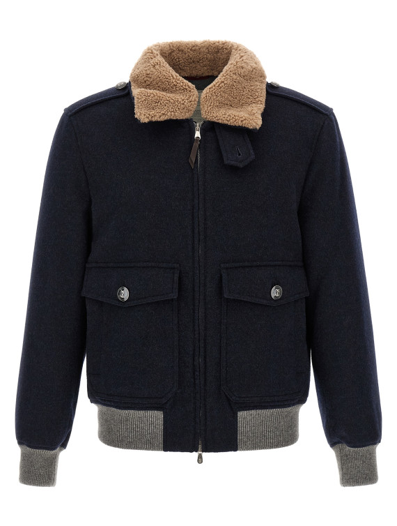 Куртка BRUNELLO CUCINELLI Cashmere bomber beaver (MM4006003C406) #1