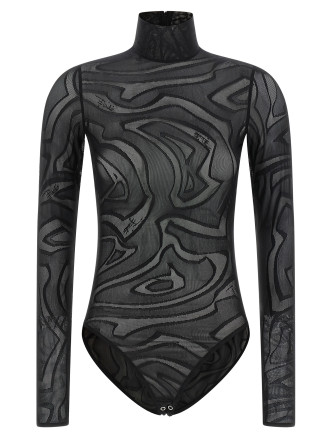 Боди EMILIO PUCCI Jacquard tulle body