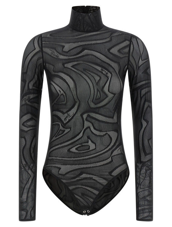 Боди EMILIO PUCCI Jacquard tulle body (6UJM706U715999) #1
