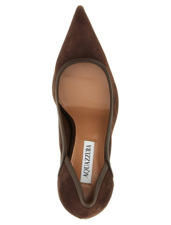 Высокие каблуки AQUAZZURA 'Plush' (PLHMIDP0SAAESPRESSO) #