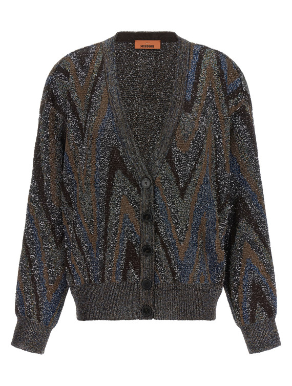 Кардиган MISSONI Sequin zigzag cardigan (DS26WM1GBK01LYS91U7) #1