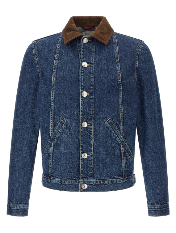 Куртка BRUNELLO CUCINELLI Denim and suede jacket (M241P6911C9013) #1