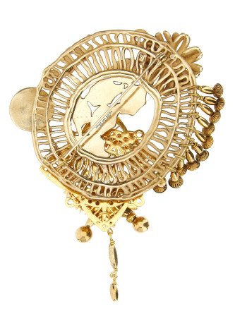 Брошь DRIES VAN NOTEN Antiqued brass brooch (2620182390075913) #