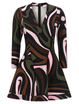 Мини-платье EMILIO PUCCI 'Marmo'