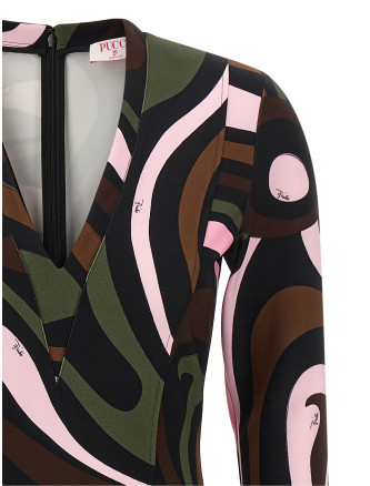 Мини-платье EMILIO PUCCI 'Marmo' (6UJG866U766004) #