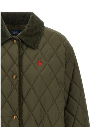 Quilted Padded Jacket With Embroidery (211971180002) #