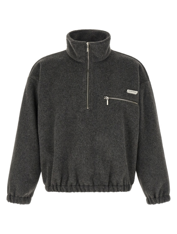 Свитер SONG FOR THE MUTE Half-zip sweater (262MJP031CSWOCHACHARCOAL) #1