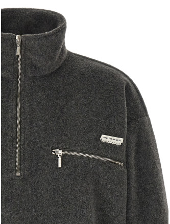 Свитер SONG FOR THE MUTE Half-zip sweater (262MJP031CSWOCHACHARCOAL) #