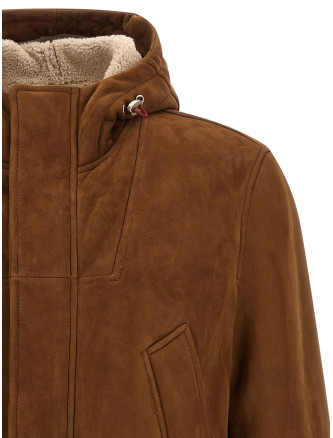 Куртка BRUNELLO CUCINELLI Suede parka (MPMCU2095C8052) #
