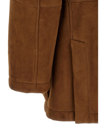 Куртка BRUNELLO CUCINELLI Suede parka (MPMCU2095C8052) #