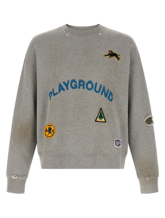 Свитер SONG FOR THE MUTE 'Playground' (262UJP029P5FTRYGRYGREY) #1