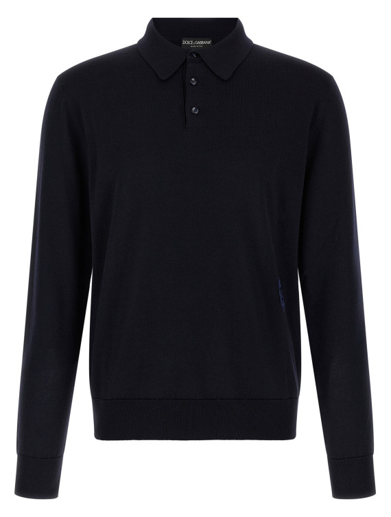 Поло DOLCE & GABBANA Virgin wool polo shirt (GXZ25ZJGMLSB0665) #1