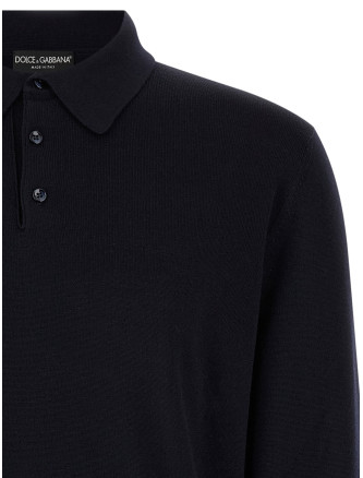 Поло DOLCE & GABBANA Virgin wool polo shirt (GXZ25ZJGMLSB0665) #