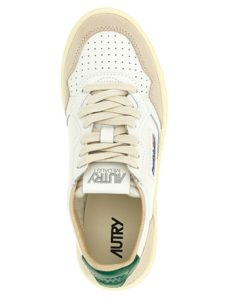 Кроссовки AUTRY Medalist Low Leather and Suede Sneakers (AULWLS23) #