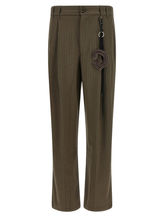 Брюки SONG FOR THE MUTE Pinstripe pants (262UPT109EPIPOTPETAUPE) #1