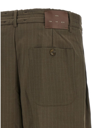 Брюки SONG FOR THE MUTE Pinstripe pants (262UPT109EPIPOTPETAUPE) #