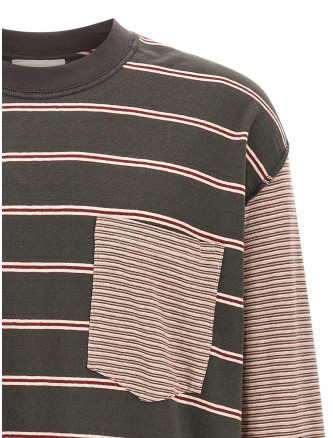 Свитер SONG FOR THE MUTE Stripes rugby shirt (262MJP017RGBSCHACHARCOAL) #