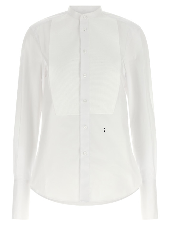 Рубашка FENDI poplin shirt with plastron piqué (FS8390AMVLF0QA0) #1