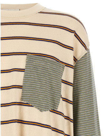 Свитер SONG FOR THE MUTE Stripes rugby shirt (262MJP017RGBSCHKCHALK) #