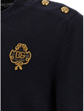 Свитер DOLCE & GABBANA Embroidered coat of arms sweater (GXXBXZJDVIHB1622) #