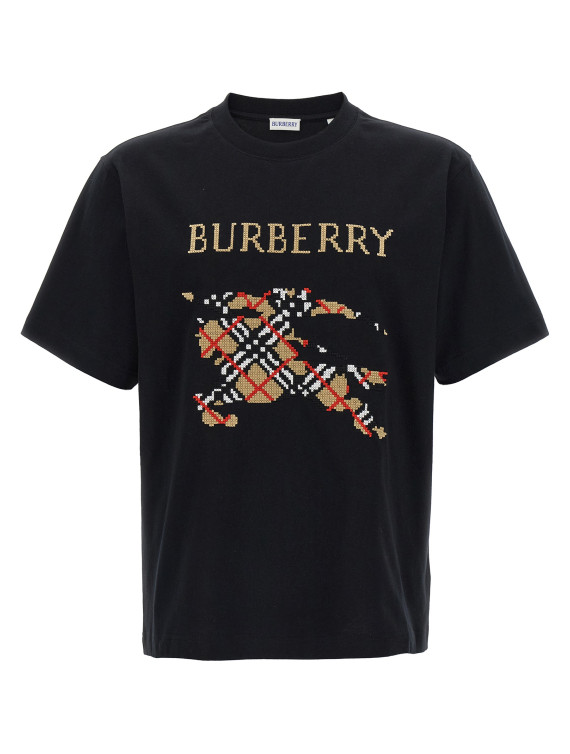 Футболка BURBERRY Cross stitch t-shirt (8109021BLACK) #1