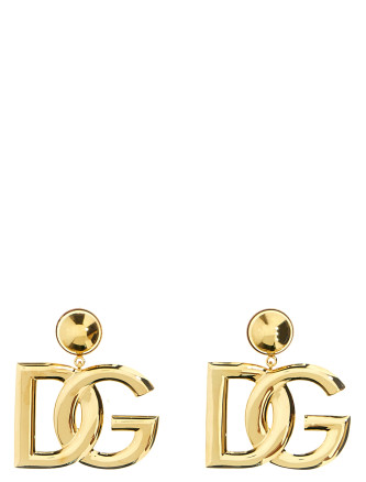 Серьги DOLCE & GABBANA Crystal logo earrings