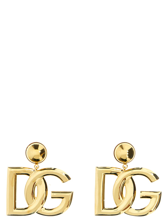 Серьги DOLCE & GABBANA Crystal logo earrings (WEN6P3W1111ZOO00) #1
