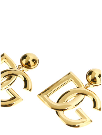 Серьги DOLCE & GABBANA Crystal logo earrings (WEN6P3W1111ZOO00) #