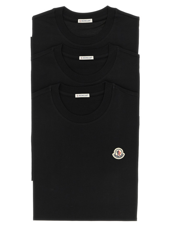 Футболка MONCLER 3-pack Logo patch T-shirt (L20918C00042829H8999) #1
