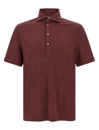Поло BRUNELLO CUCINELLI French collar polo shirt