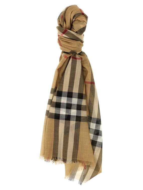 Шарф BURBERRY Check scarf (8078779ARCHIVEBEIGE) #1
