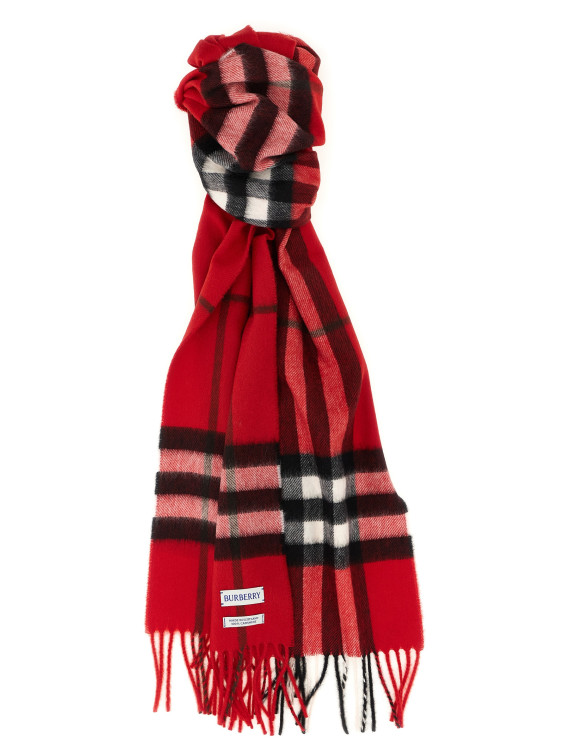 Шарф BURBERRY Check cashmere scarf (8112640POSTRED) #1