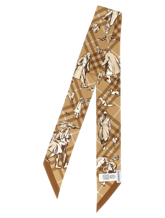 Шарф BURBERRY 'Check Mates' (8132053FINCHBEIGE) #1