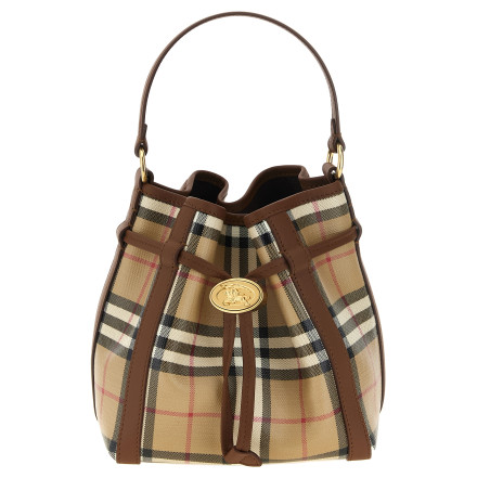 Сумка BURBERRY Check mini bucket bag