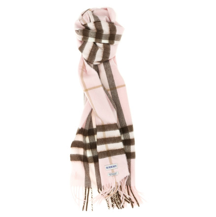 Шарф BURBERRY Check cashmere scarf