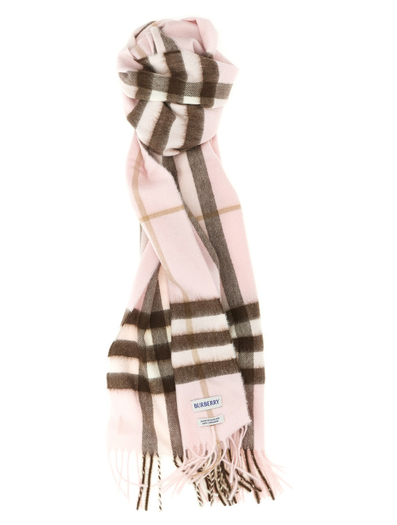 Шарф BURBERRY Check cashmere scarf (8113947BOWPINK) #1