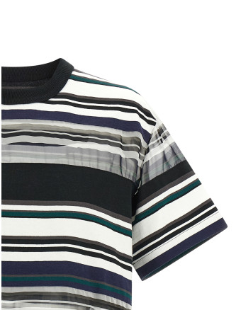 Футболка SACAI Organza insert t-shirt (2608548001) #