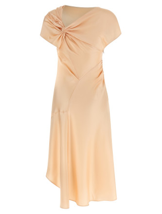 Платье миди VICTORIA BECKHAM 'Asymmetric Twist' (1226WDR007294BBLOSSOM) #