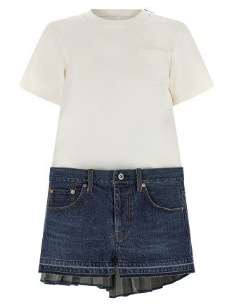 Мини-платье SACAI Denim dress
